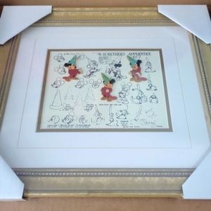1998 "Sorcerer's Apprentice Sketches" Framed